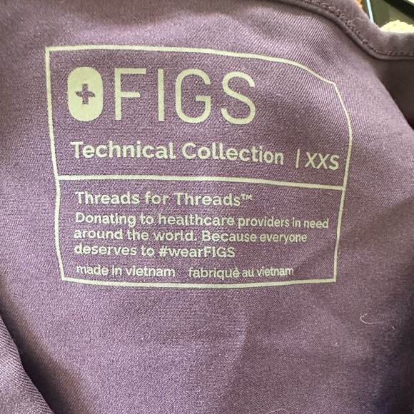 FIGS Purple Shadow Casma Three-Pocket
Scrub Top in Purple Shadow - Picture 7 of 7